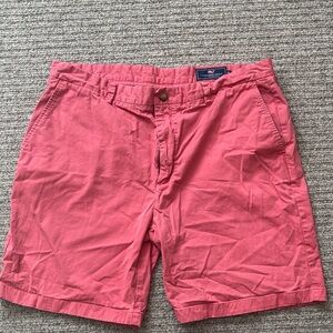 Vineyard Vines Coral Flat Front Shorts